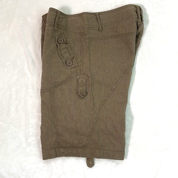 Urban life linen blend adjustable length shorts size 2 - Picture 5 of 6